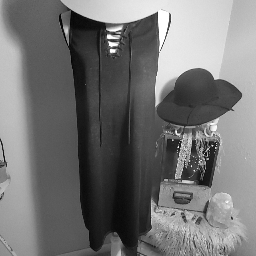 Black tank dress